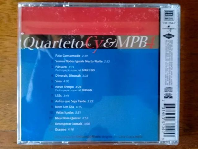 CD Quarteto em Cy & MPB4 cantam Ivan Lins e Djavan - Somos Todos Iguais - Foto 2