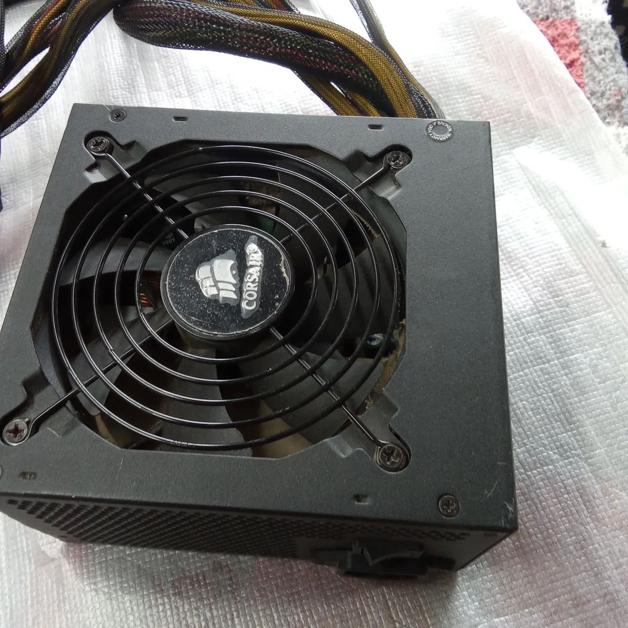 Fonte Corsair cx600.   600w.  Usada - Foto 2
