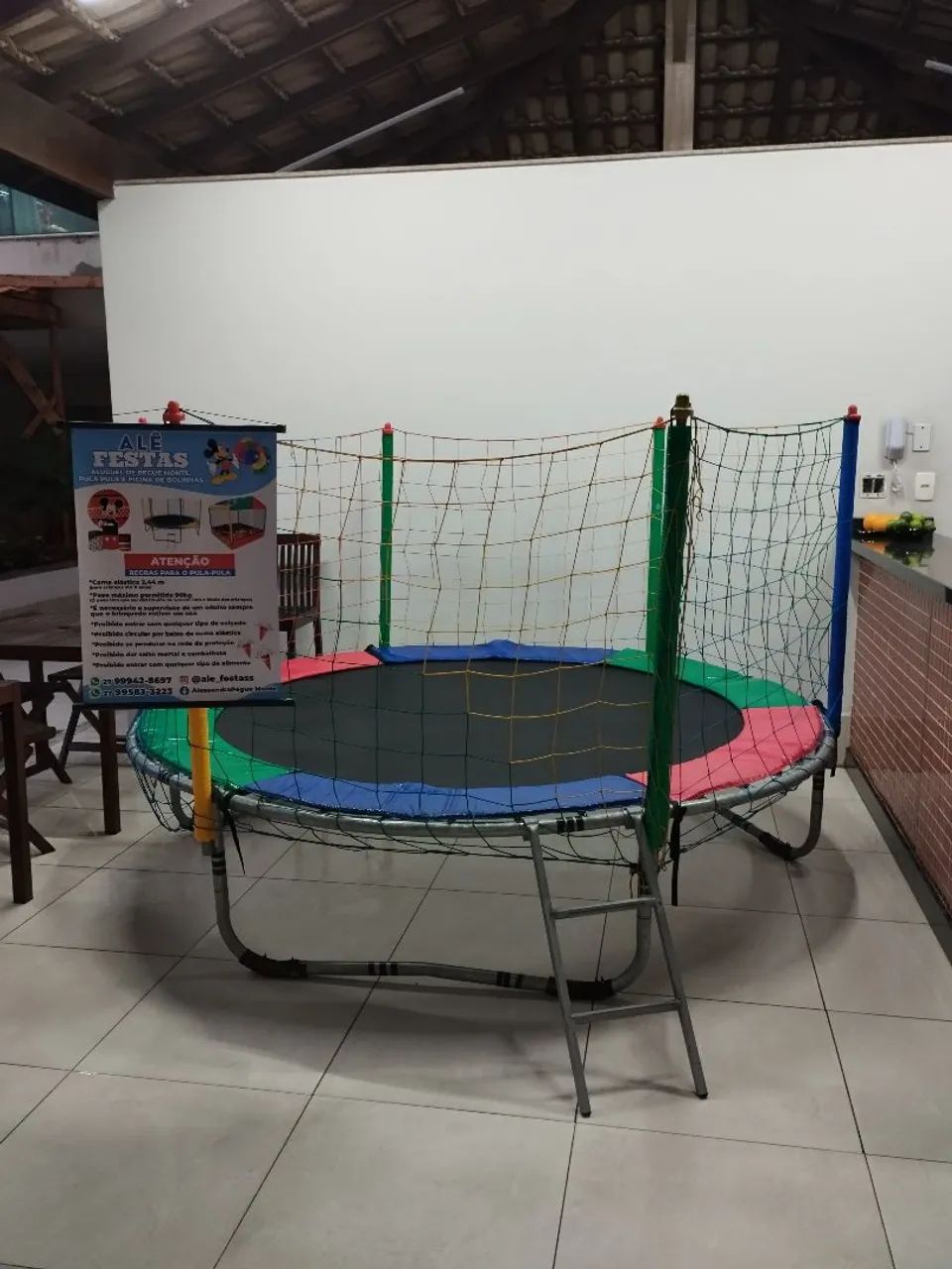 Trabalho com pegue monte pula pula e piscina de bolinhas *