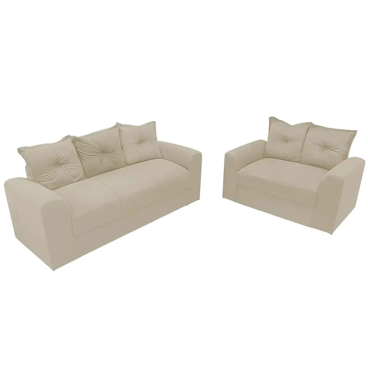 Conjunto de Sofá Porto com 2 e 3 Lugares Tecido Suede / pronta entrega  - Foto 2