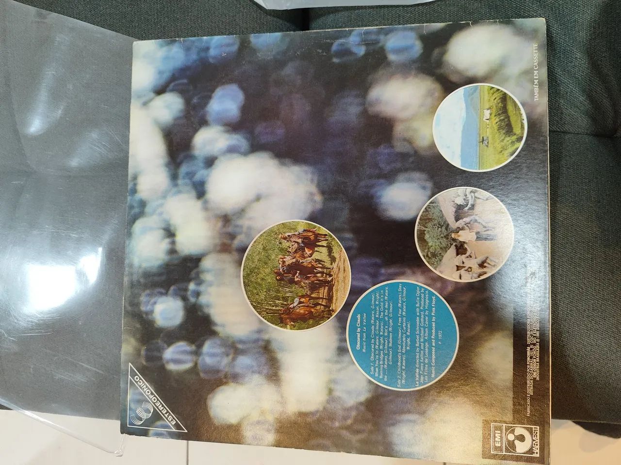 Vinil pink Floyd, Obacured By Clouds, mídia e capa VG+ - Foto 3