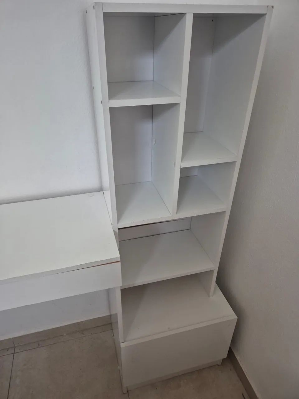 White Desk with Shelf65704320735233124