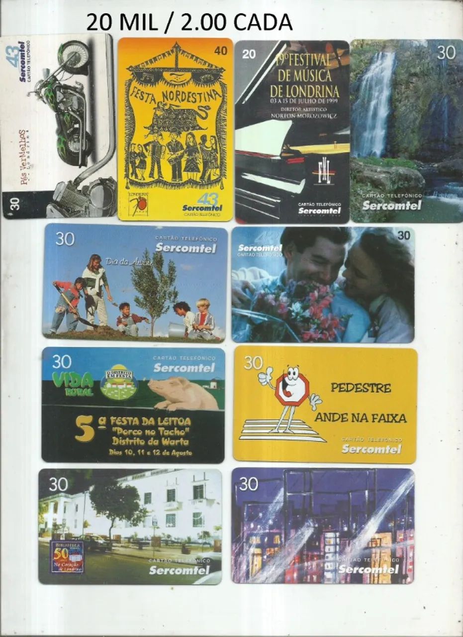 CARTOES FELEFONICOS PARA COLECIONADORES SERCOMTEL  - Foto 3