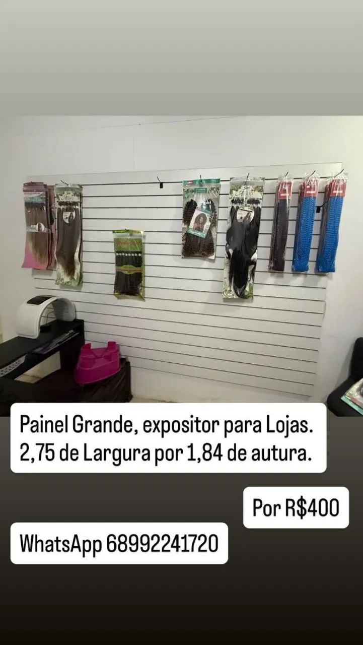 Painel expositor loja
