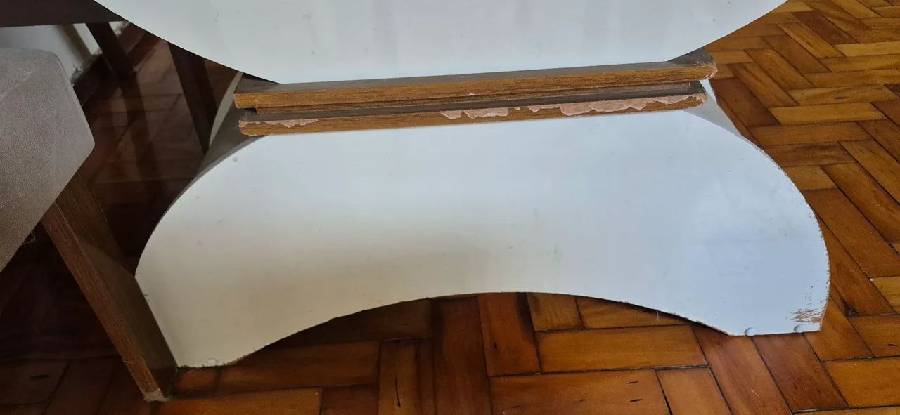 Mesa 6 cadeiras USADAS com tampo de vidro - Foto 5
