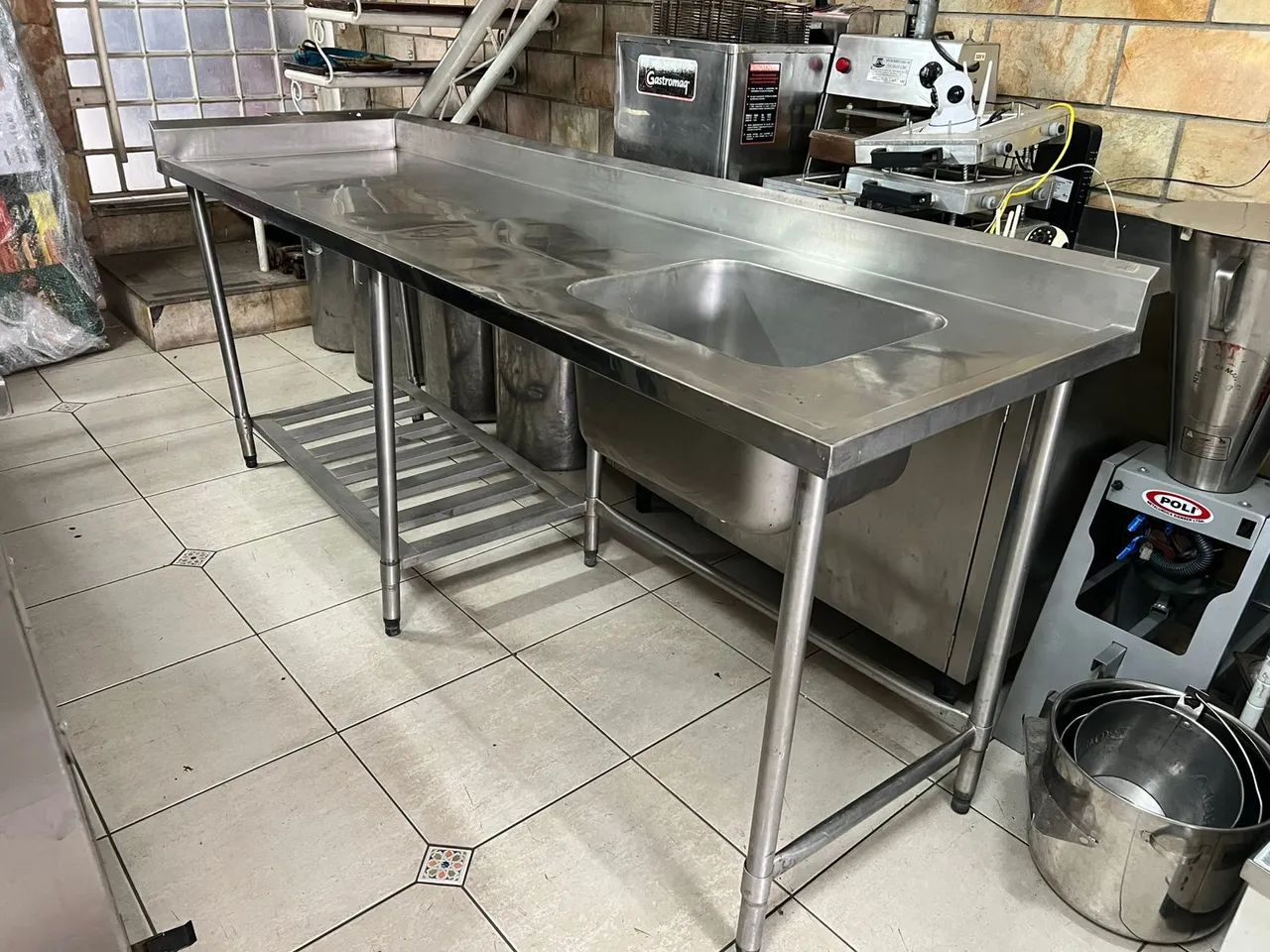 Pia Inox Com Bancada PRONTA ENTREGA - Foto 2