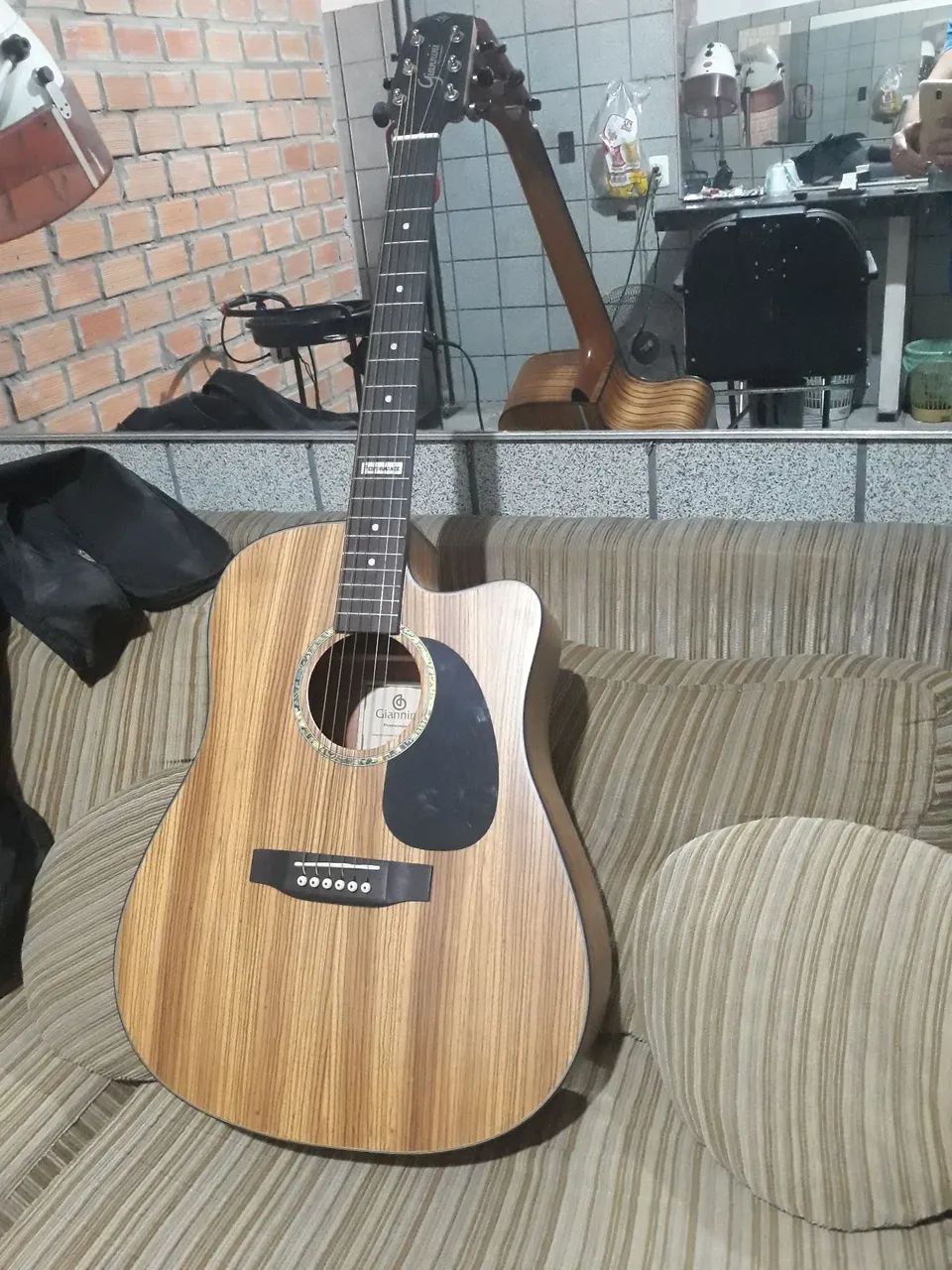 violão Giannini elétrico folk - Foto 5
