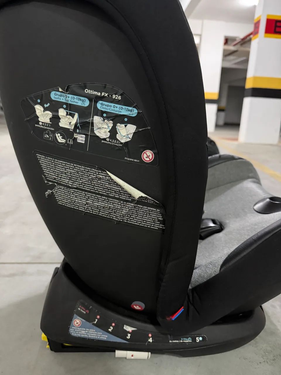 Cadeirinha Infanti Ottima FX 926 Isofix + Top Tether - 0 a 36 kg - Foto 3