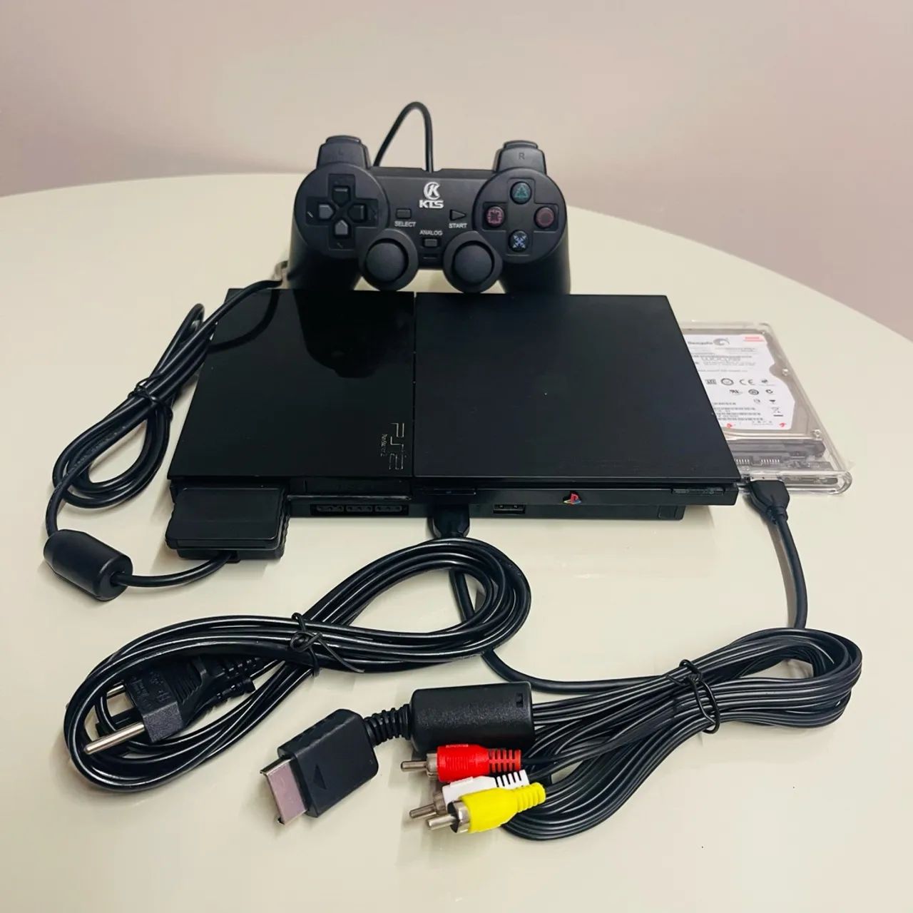 Ps2 slim + 80 jogos