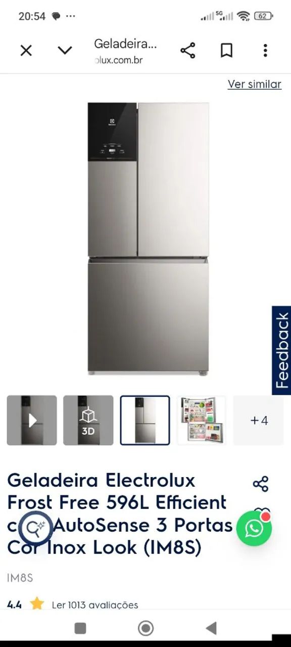 Vendo geladeira Electrolux Im8s. Nova na embalagem com garantia estendida por 18 meses - Foto 2