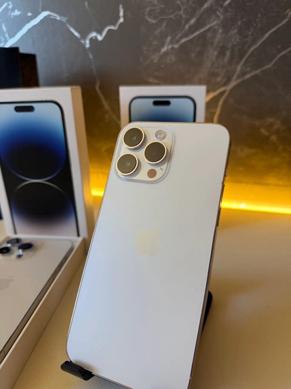 Iphone 14 Pro Max 128gb Branco, impecável na caixa! TROCAS - Foto 4