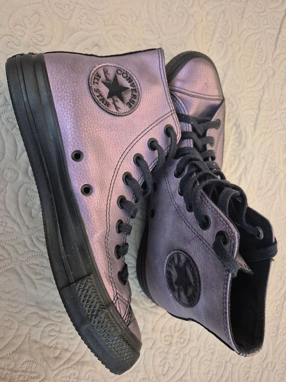 All star converse couro metálico - Foto 3