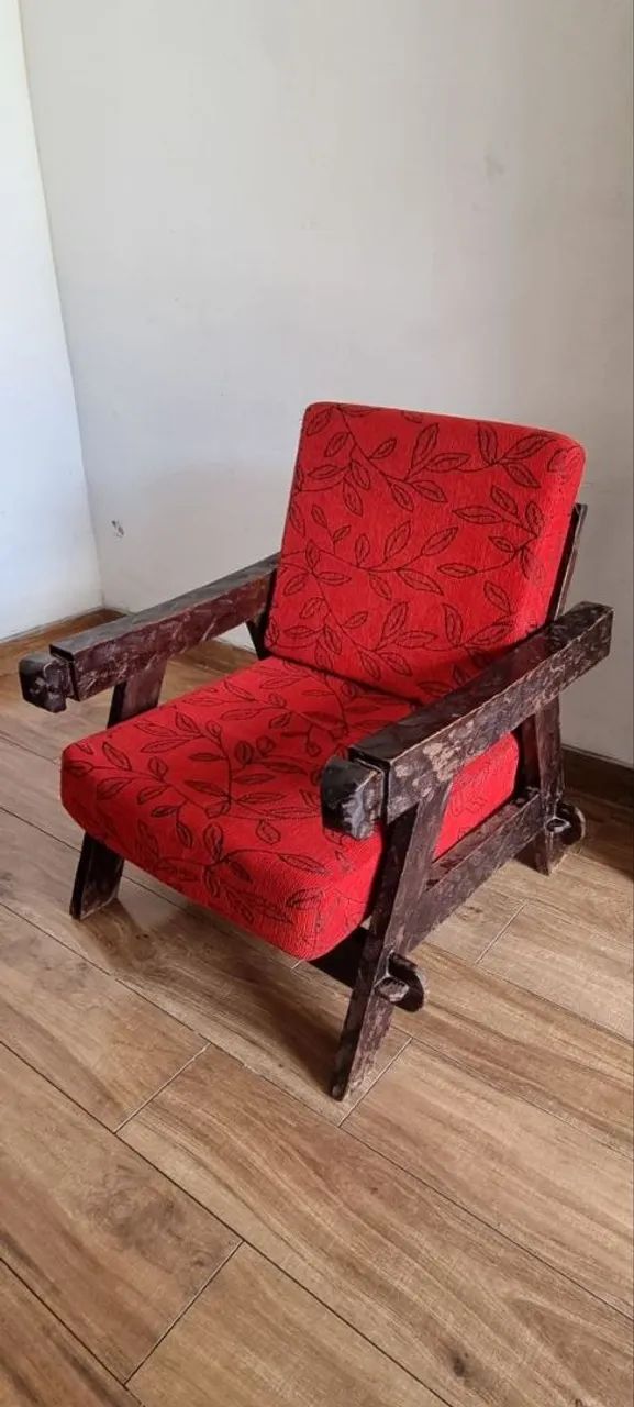 Conjunto de sofá em madeira maciça - Foto 2