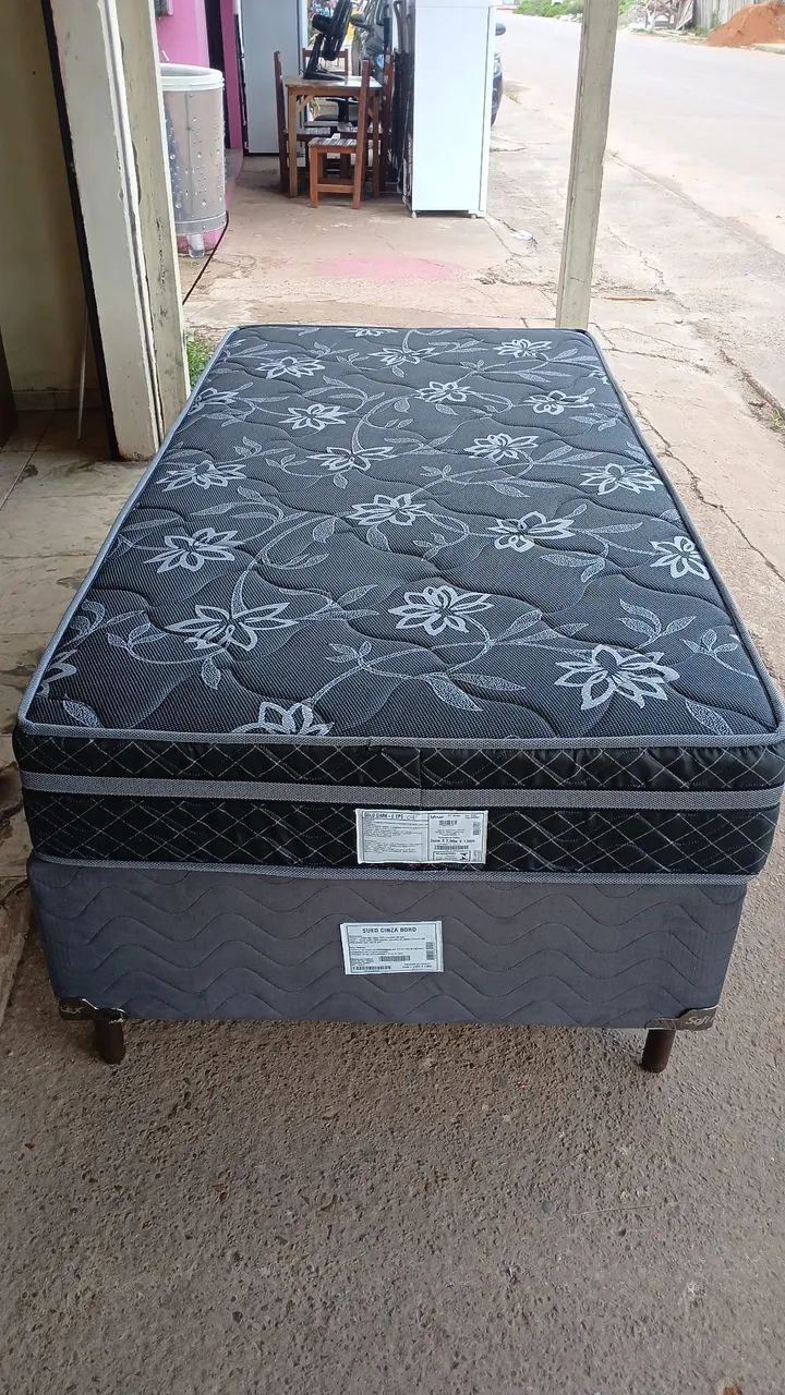 Cama solteirão molas ensacadas seminova  - Foto 2