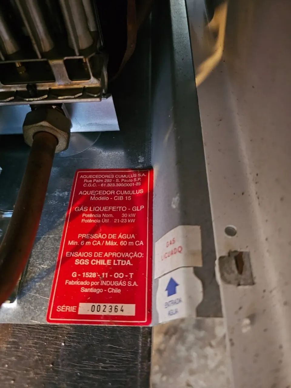 Aquecedor GLP Cumulus Plus CIB15 - Foto 3