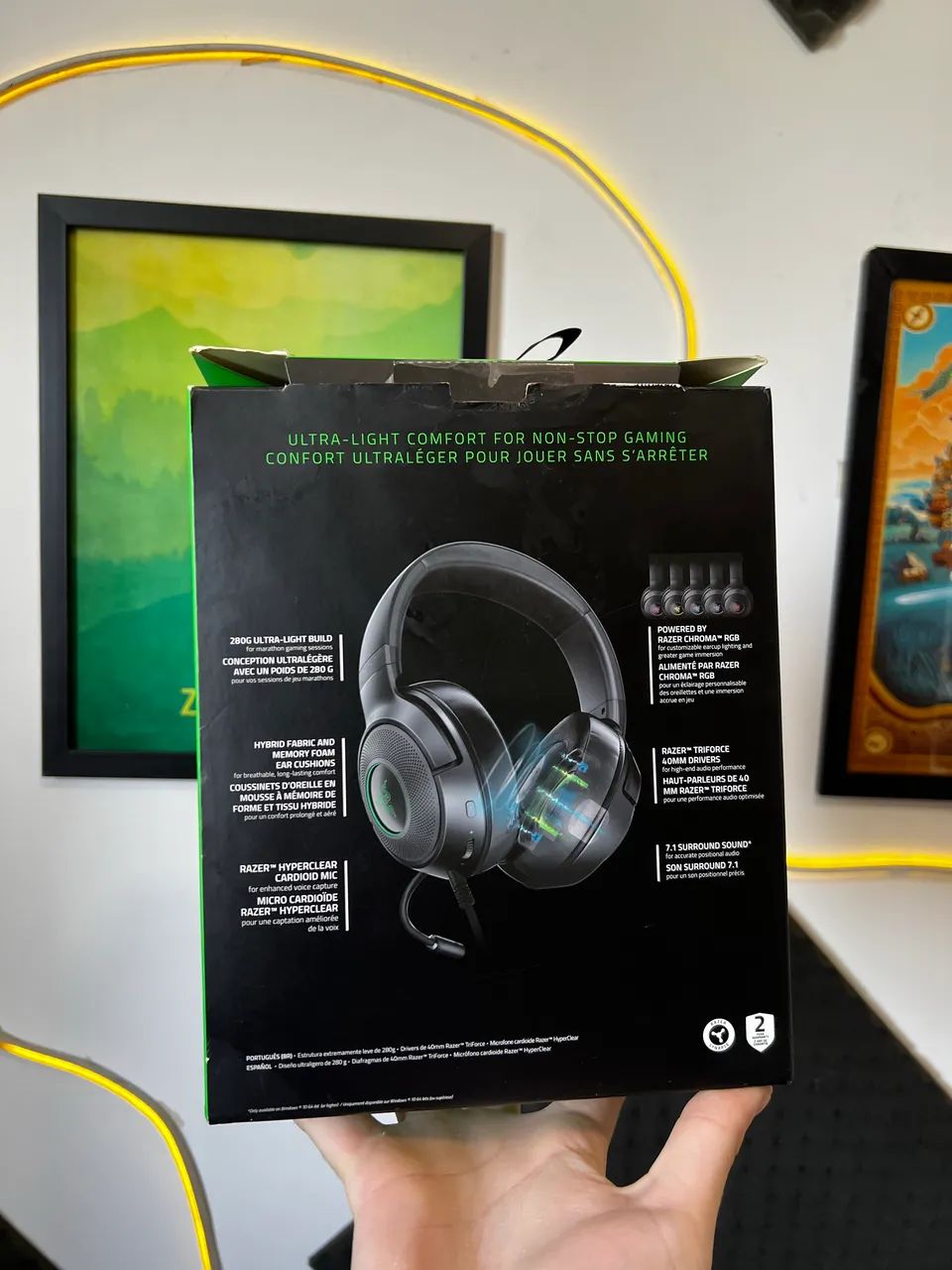 HEADSET RAZER KRAKEN V3 HEADSET GAMER USB CHROMA - Foto 2