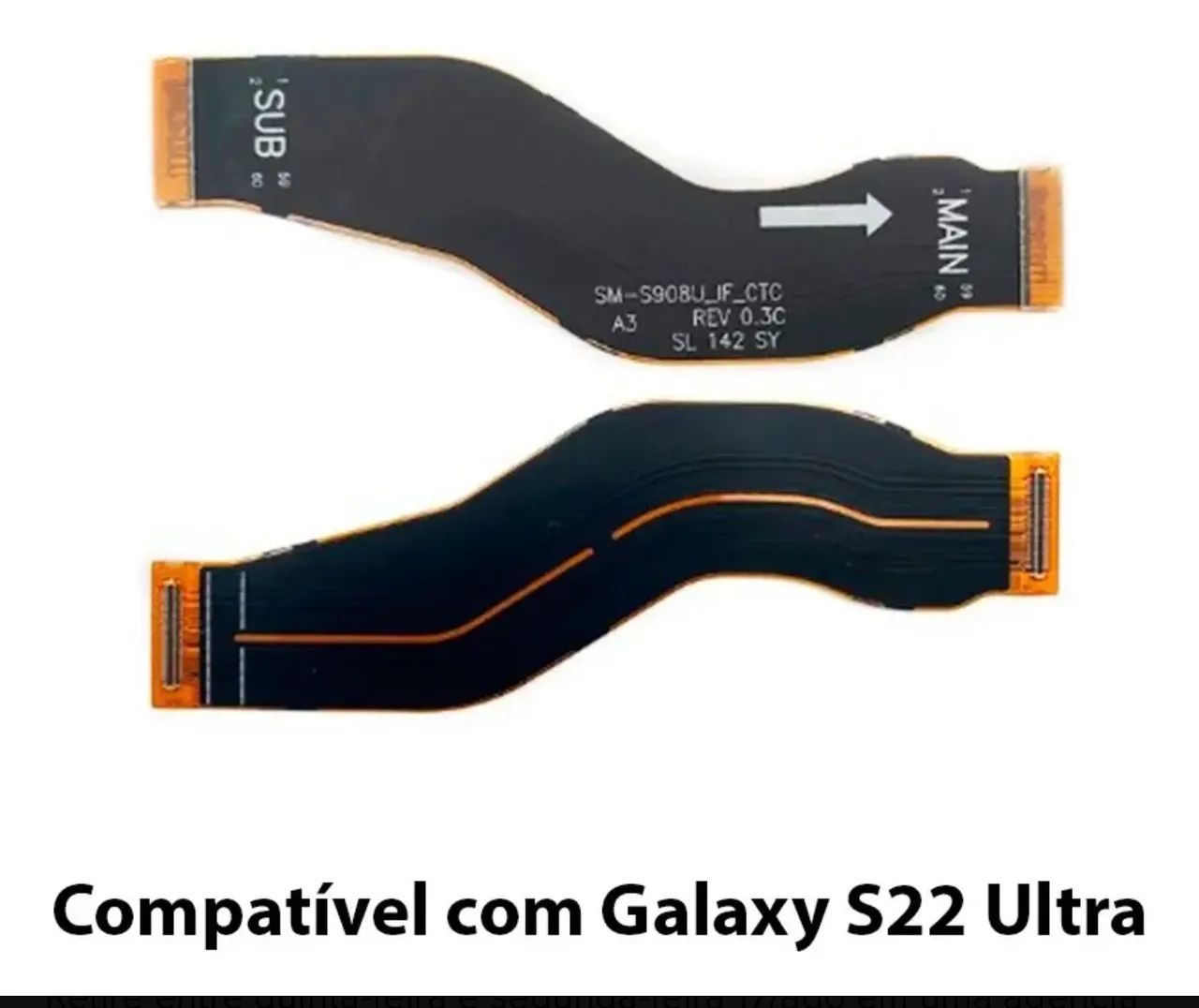 Cabo Main Flex Sub Compatível Compatível Com S22 Ultra S908b - Foto 2