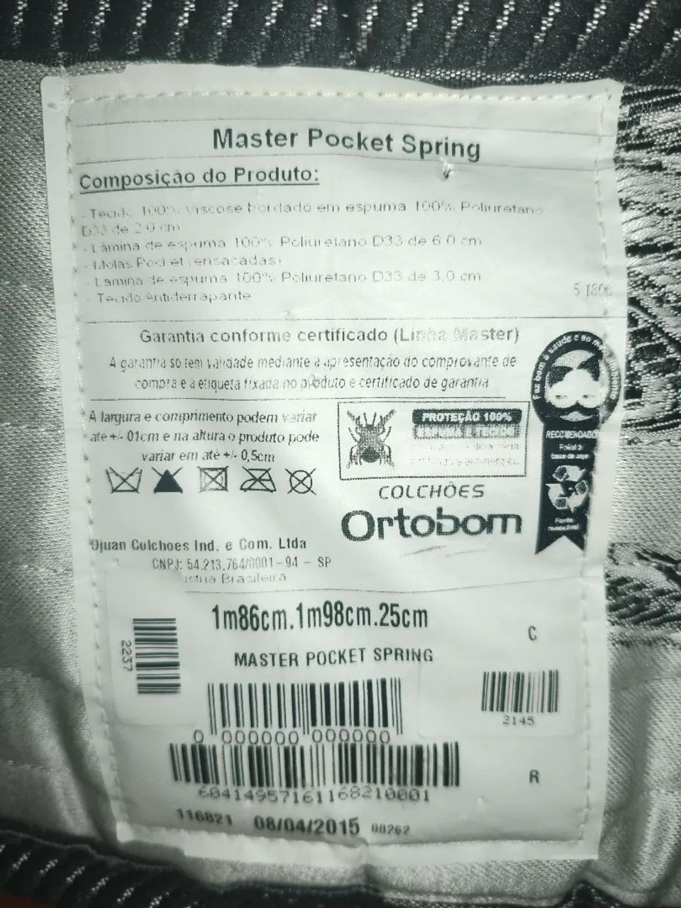 Colchão Master Pocket Spring King Size Ortobom - Foto 2