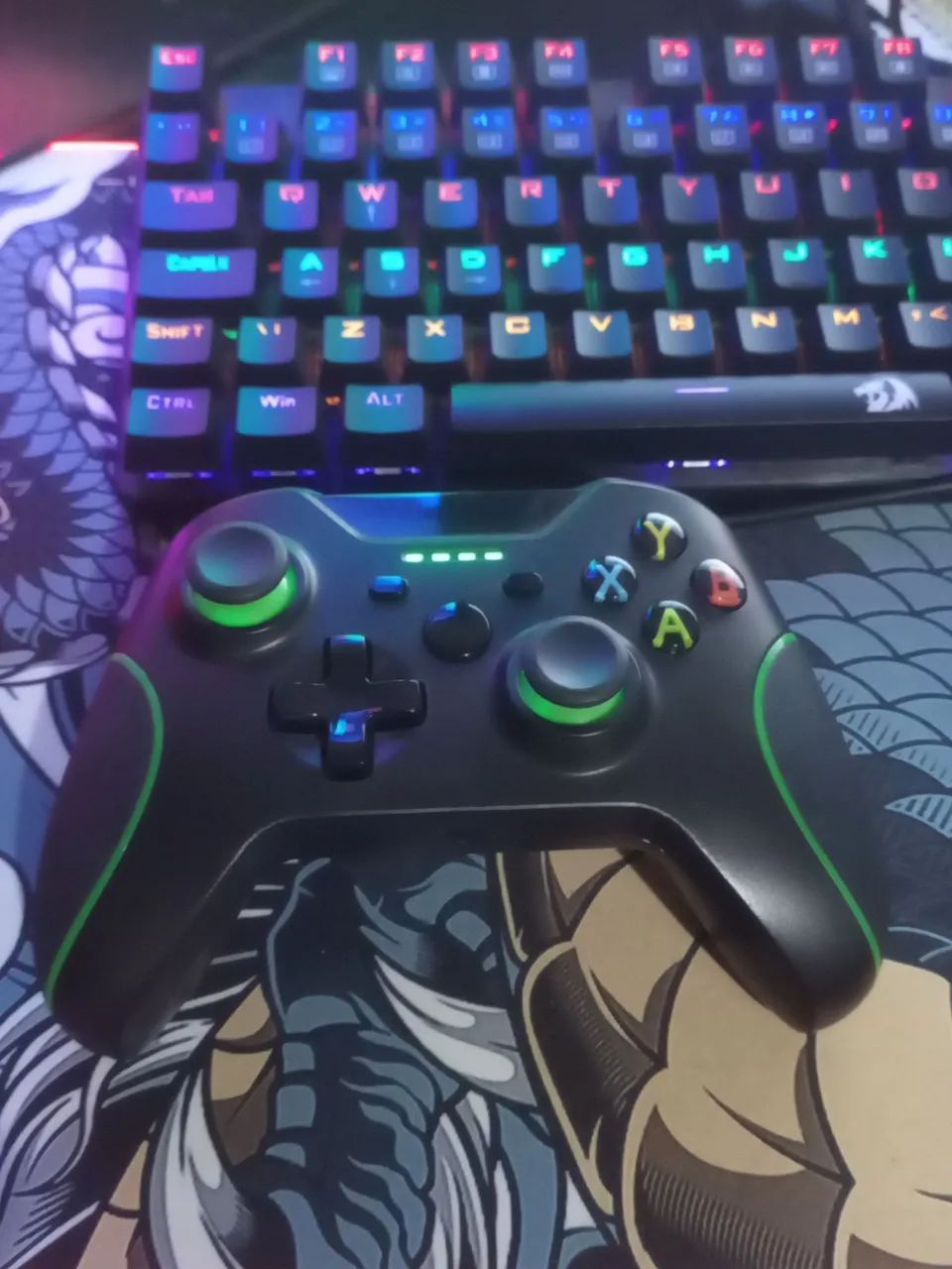 Controle para Pc funcionando perfeitamente 