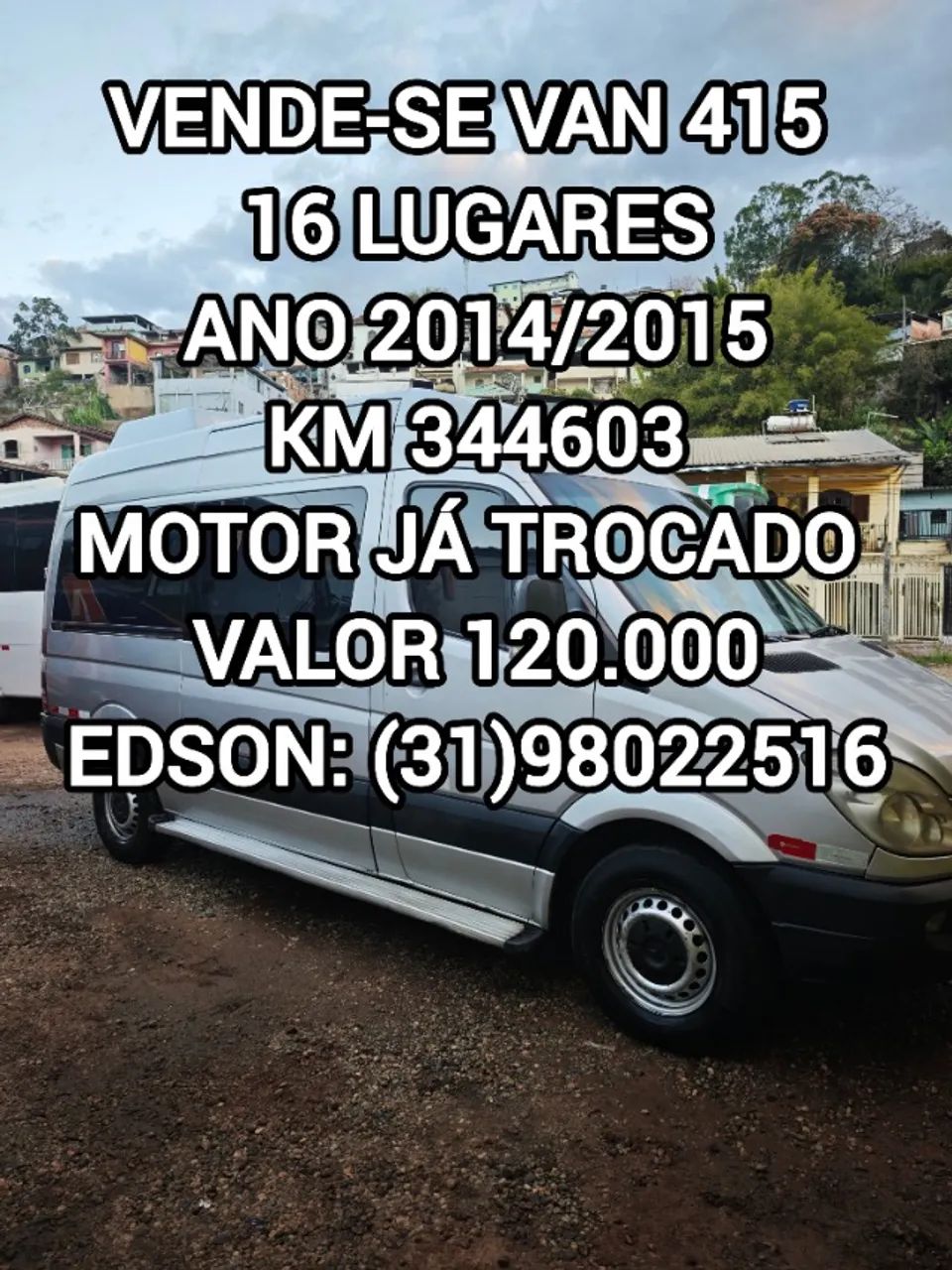 Mercedes-Benz Sprinter 415 VAN LUXO T.A. 2.2 DIESEL 2015