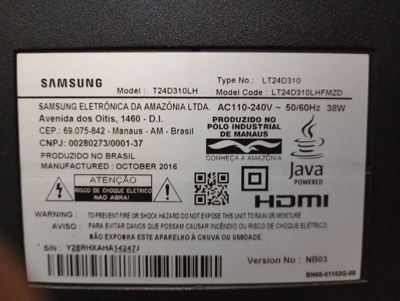 TV Samsung 24 polegadas LED +Controle original  - Foto 4