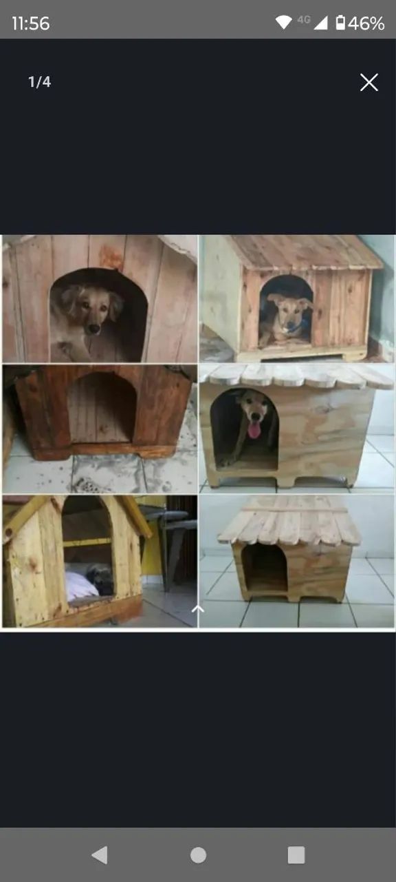 Casinhas de madeira pra seu pet 