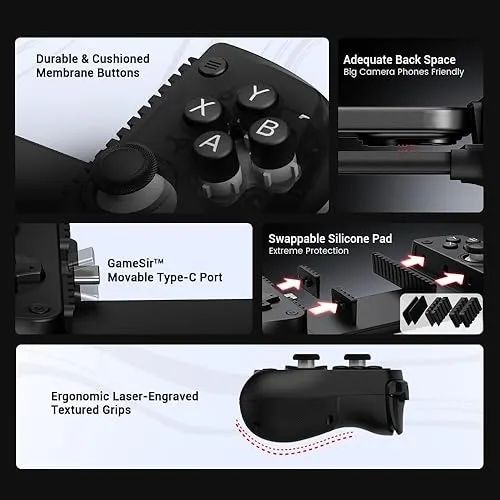 Controle para celulares Gamesir X5 Lite Type C android e iPhone 15/16 USB-C Hall Effect - Foto 3