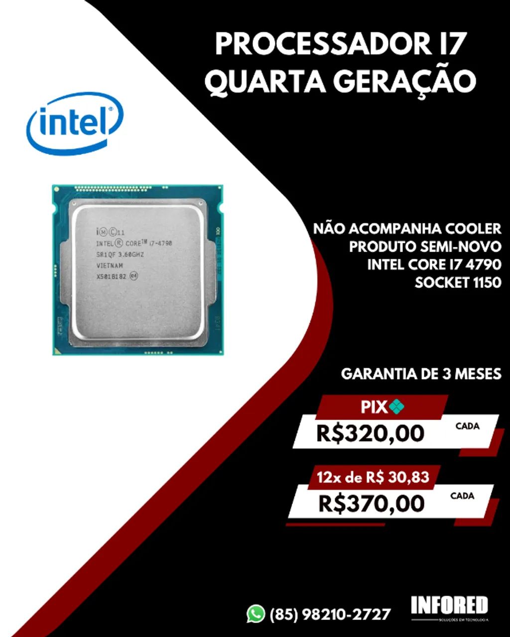 Processadores Intel Core i7 4ª Geração LGA 1150 - Foto 3