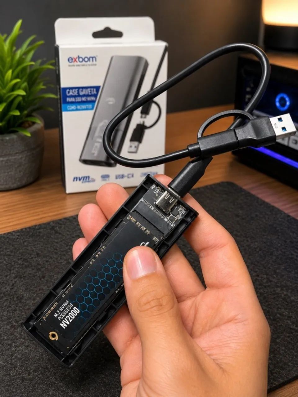 Case Ssd nvme exbom - Foto 2
