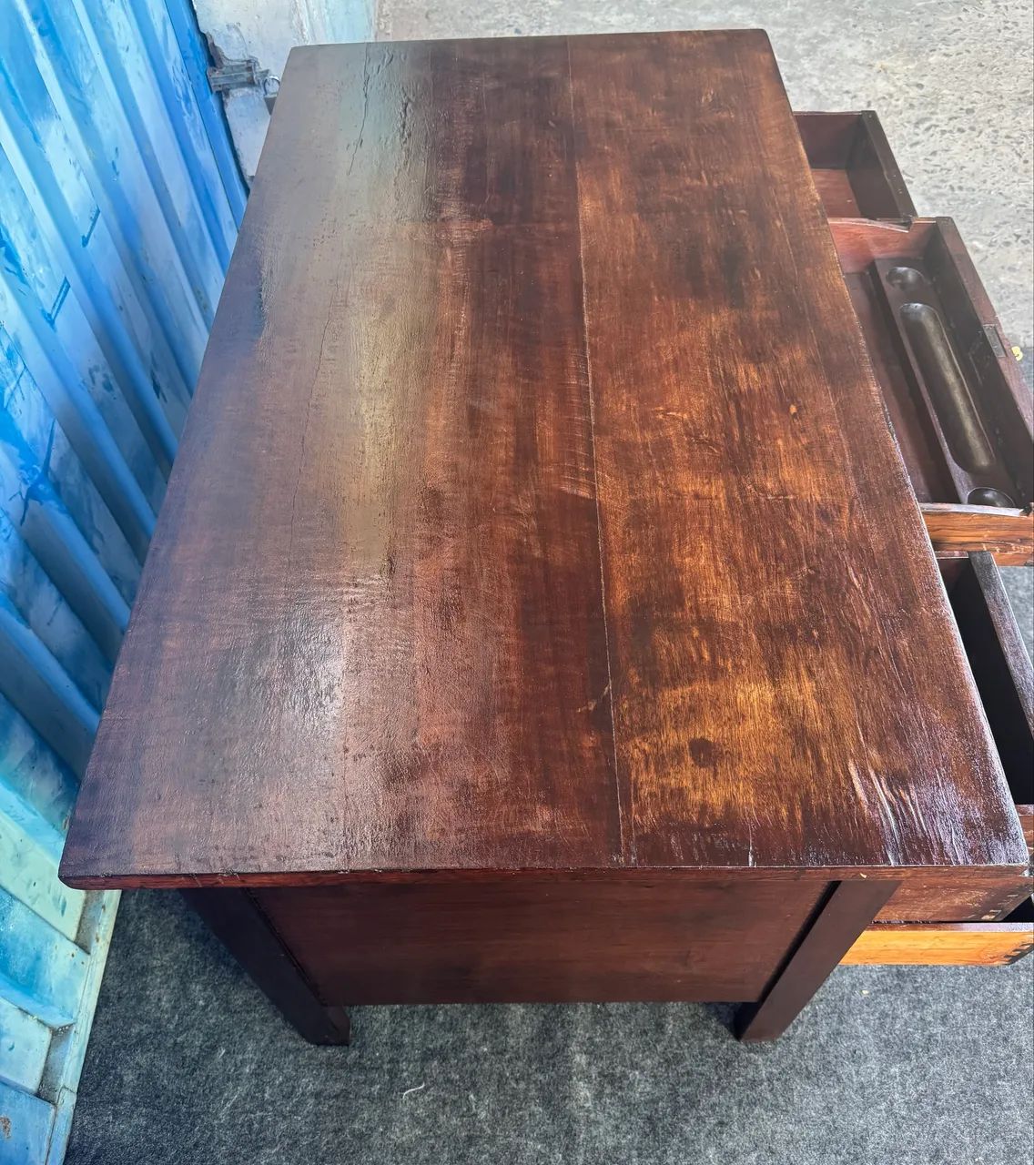 Vendo mesa de escritório de madeira demolição  - Foto 5