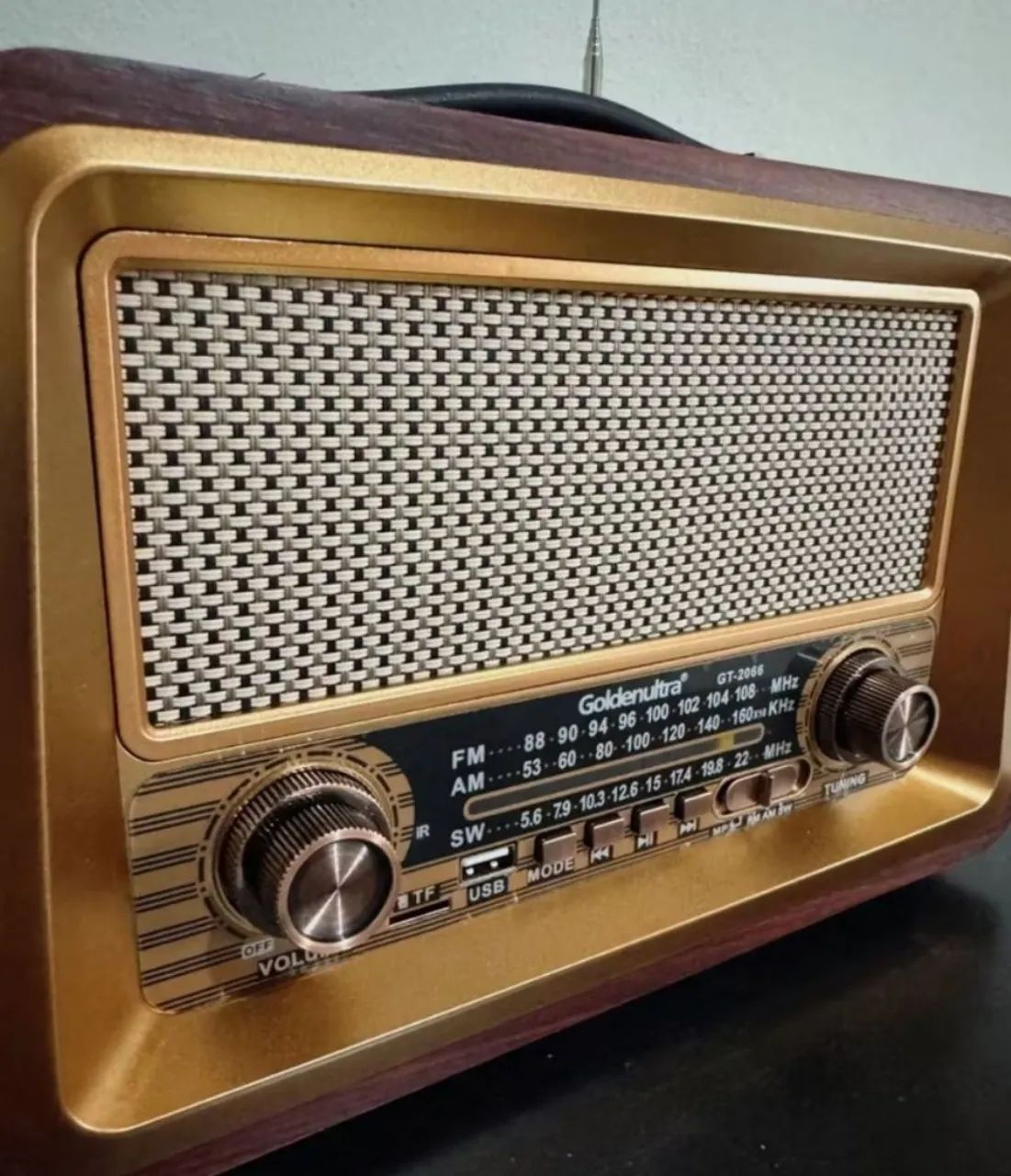 Rádio retro bluetooth am/FM/card/pendrive - Foto 2