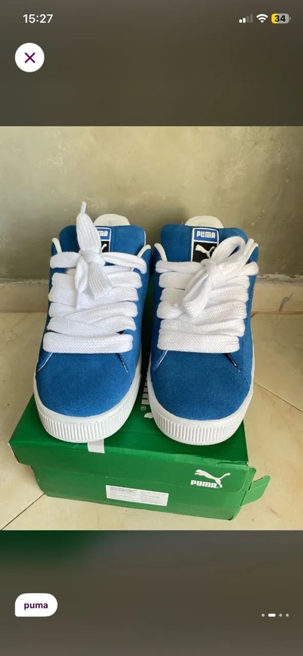 Tênis Puma Suede XL Blue - Foto 4