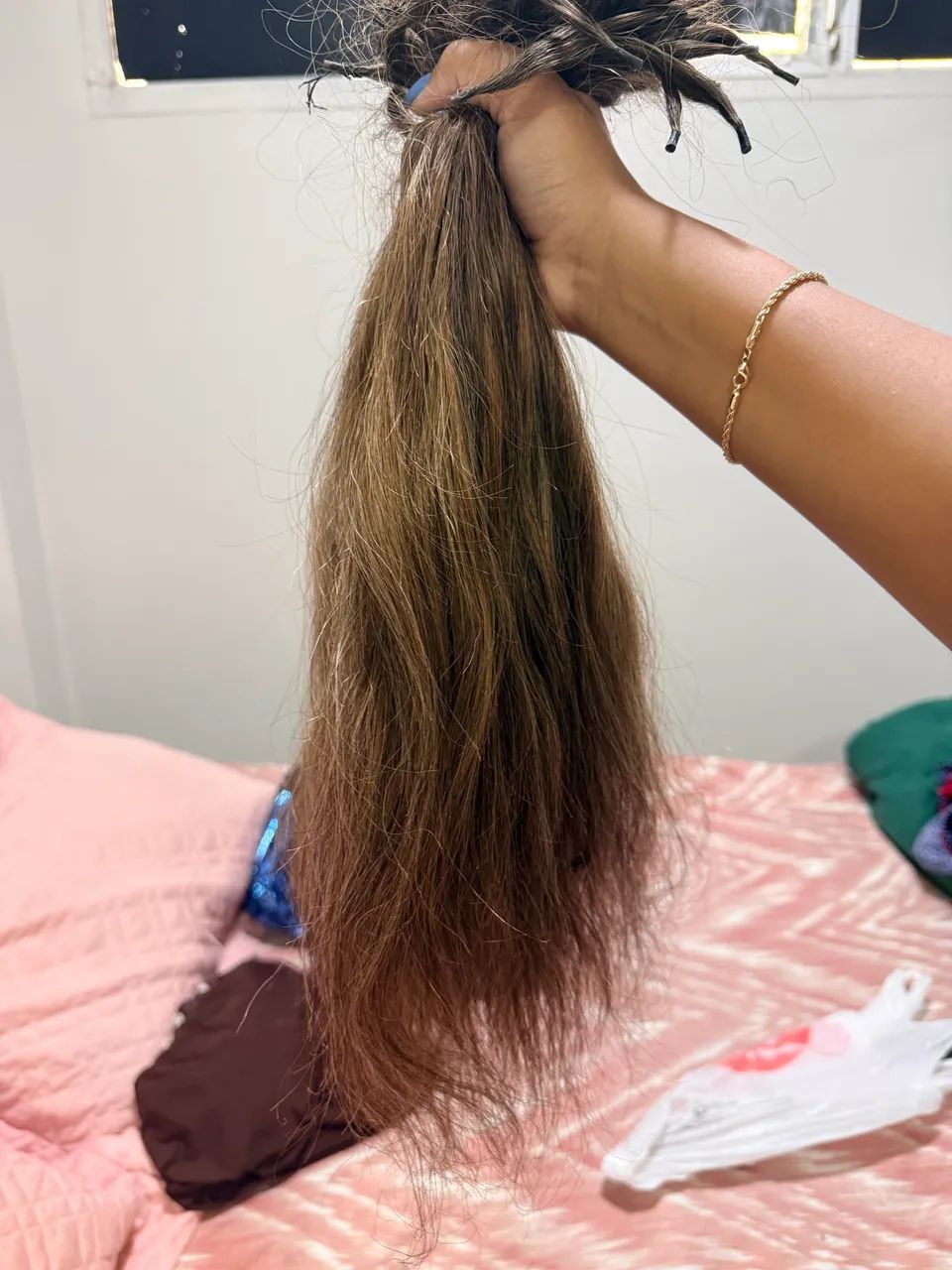 Cabelo Mel liso 60 cm
