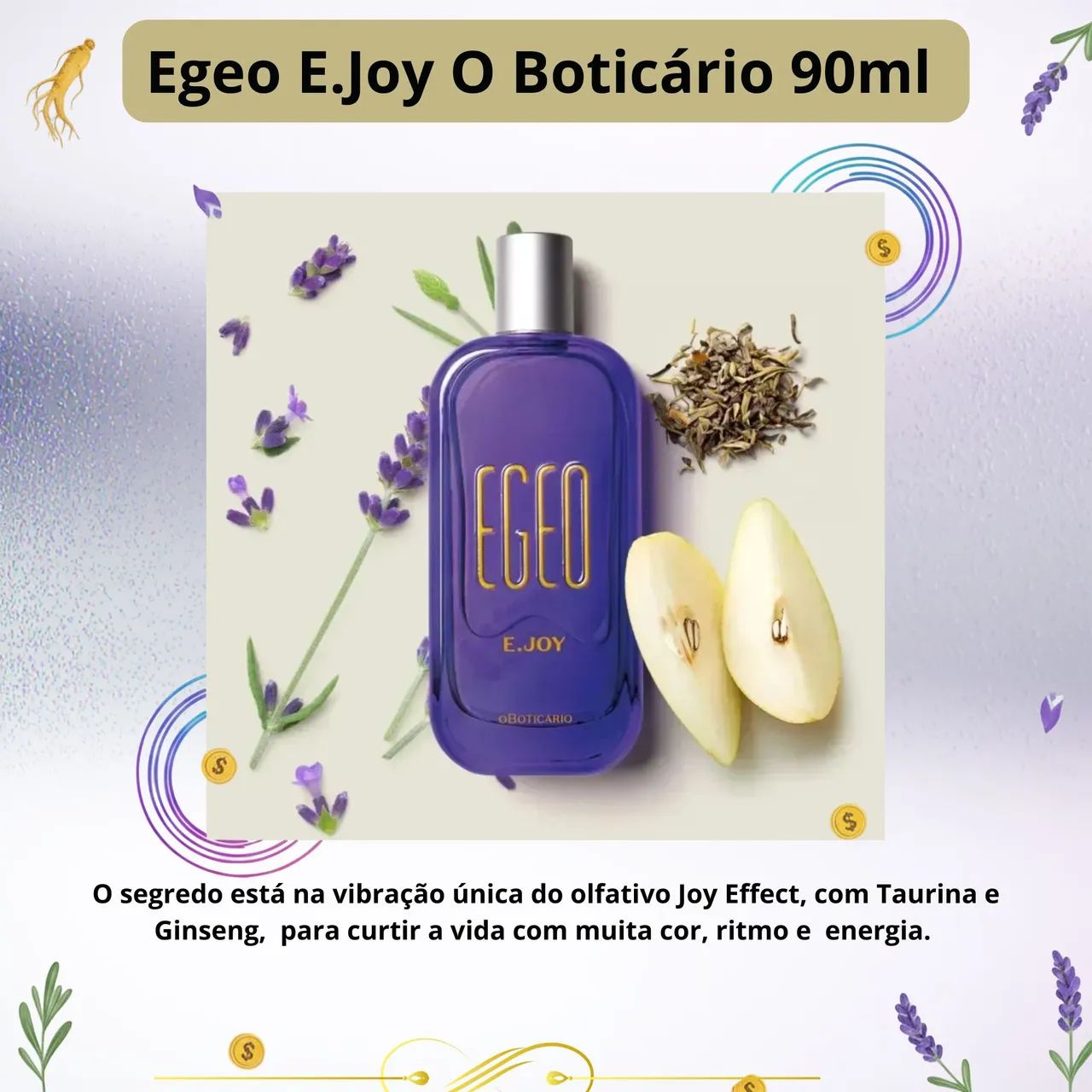 Egeo E.Joy 90ml Colônia O Boticário