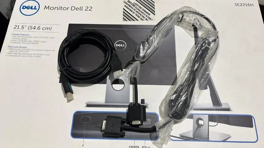 Monitor Dell 21.5" Full HD (SE2216H) - Foto 3