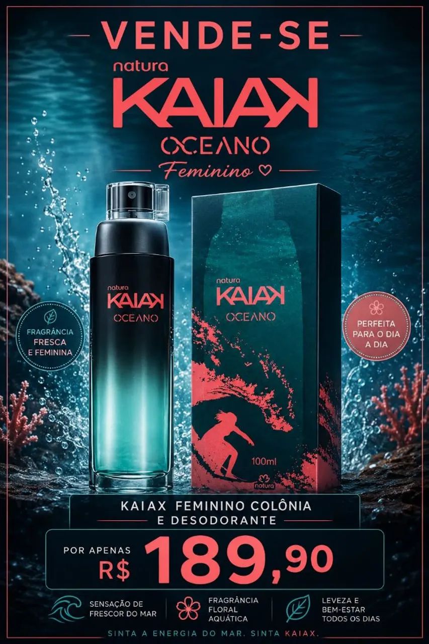 Perfume kaiak natura feminino 
