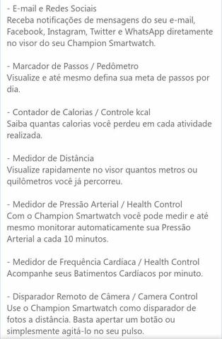 Relógio Smart WATCH Champion - Foto 3