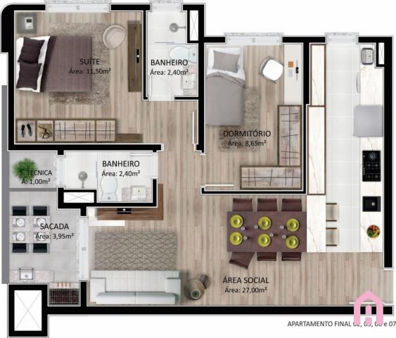 Apartamento à venda com 2 dormitórios em Panazzolo, Caxias do sul cod:2795 - Foto 15