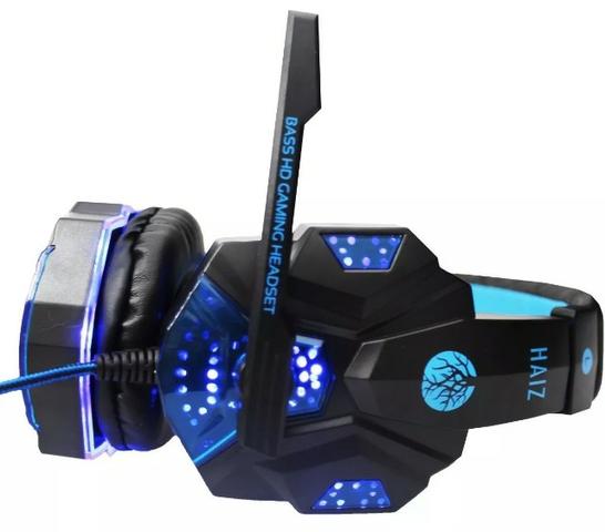 Headphone Gamer com Led e fio corda - Foto 5