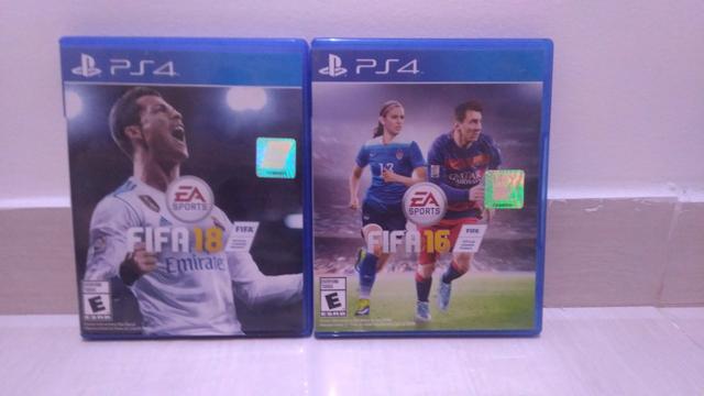 Jogos FIFA 18 E FIFA 16 para PS4