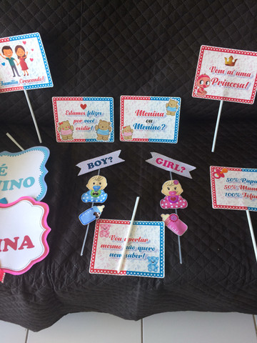 Plaquetas para chá de revelação - Foto 2