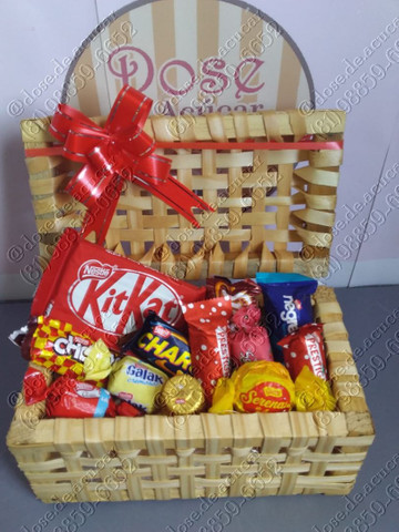 Cestas de chocolate e guloseimas - Foto 4