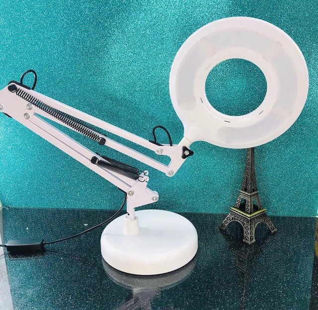 Luminária de Mesa Articulada Led Ring Light Branca Áudio, TV, vídeo e