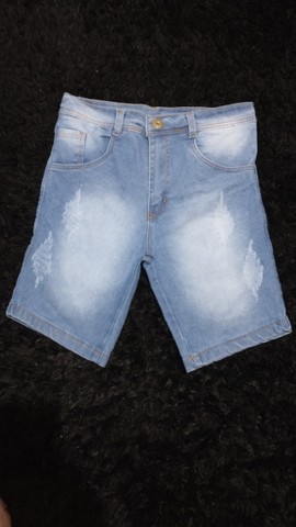 Bermuda jeans masculina - Foto 4