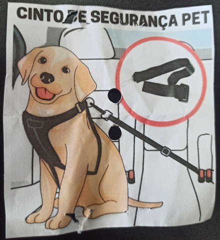 Cinto de Segurança Pet pra Carro 