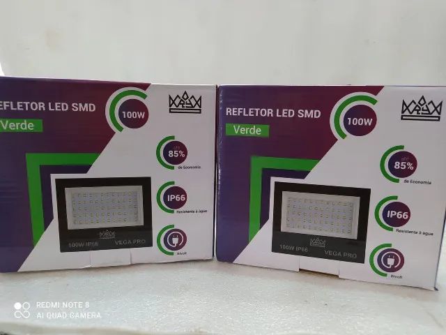 Refletor verde 100w ip66 (Jk eletronicos)