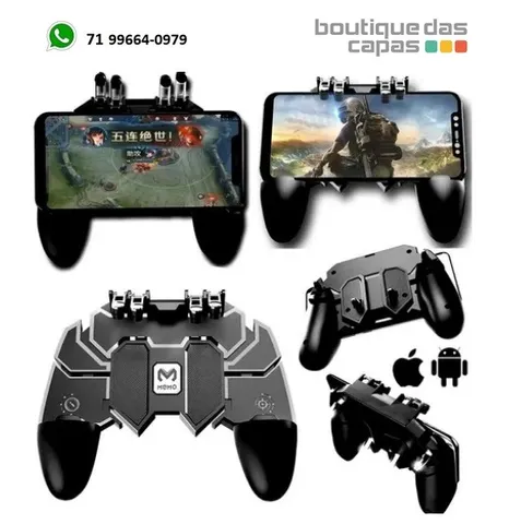 Gatilho Free Fire Botões R1 L1 Jogo De Tiro Para Celular Par De Joystick