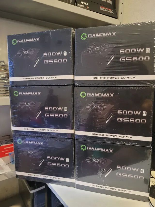 FONTE GAMEMAX 600W 80 PLUS! ENTREGA GRÁTIS - Computadores e acessórios -  Novo Horizonte, Teresina 1253796893