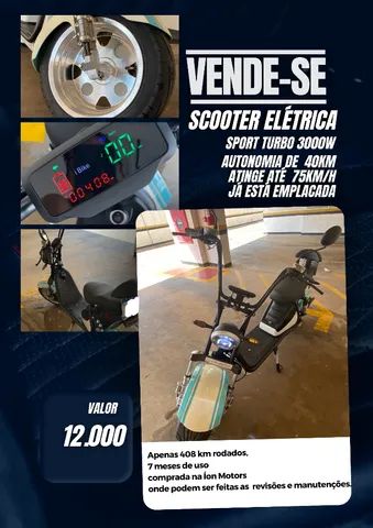 Moto Elétrica Scooter 3000W em até 48X