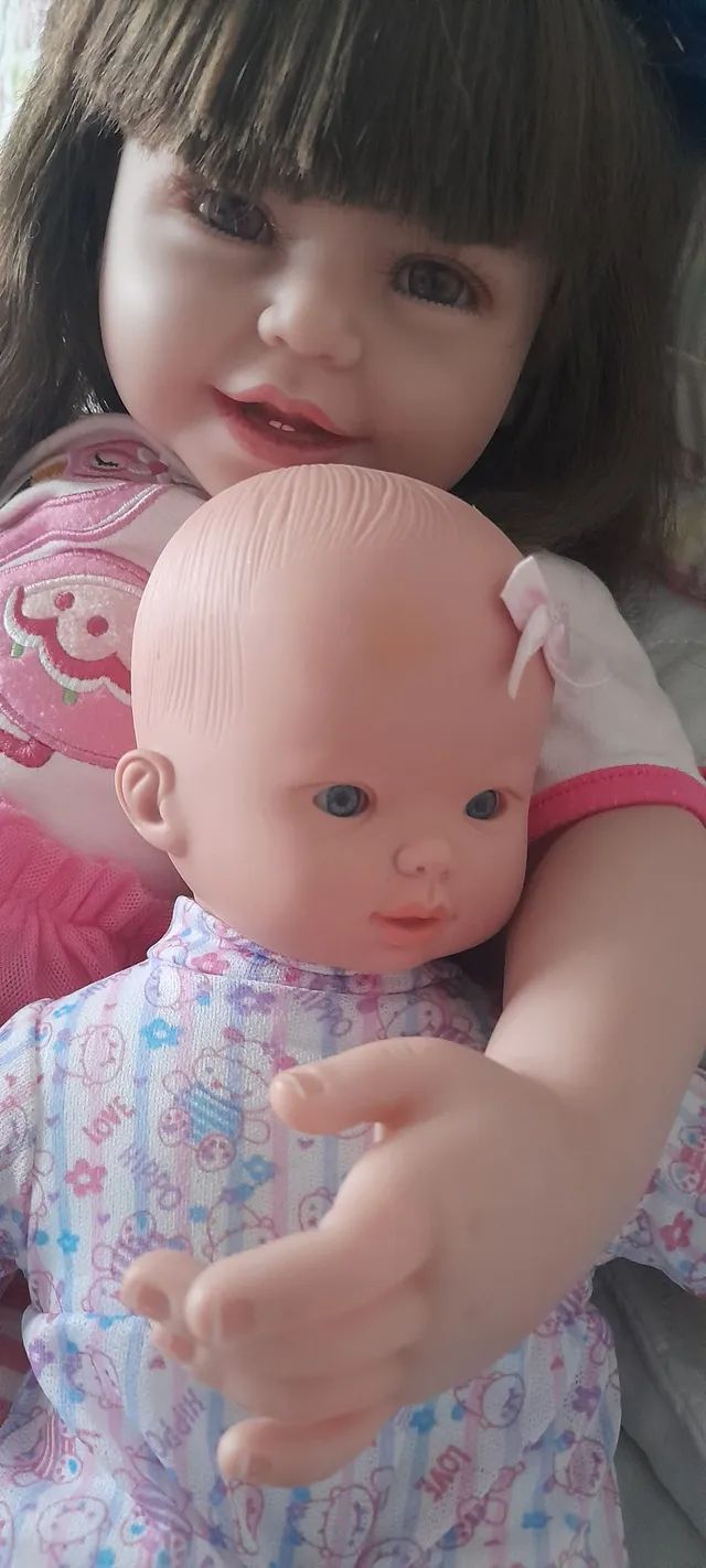 Boneca Gostosa De Abraçar Bebe Reborn Fofinha Realista